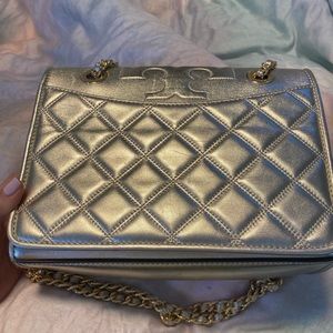 Tory Burch gold crossbody- gently used!